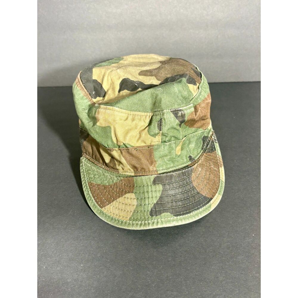 Vintage Camo Military Style Field Cap Hat Adjustable Camouflage Army Cadet Hat